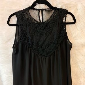 Papermoon Cherri Lace Detail Sleeveless Blouse